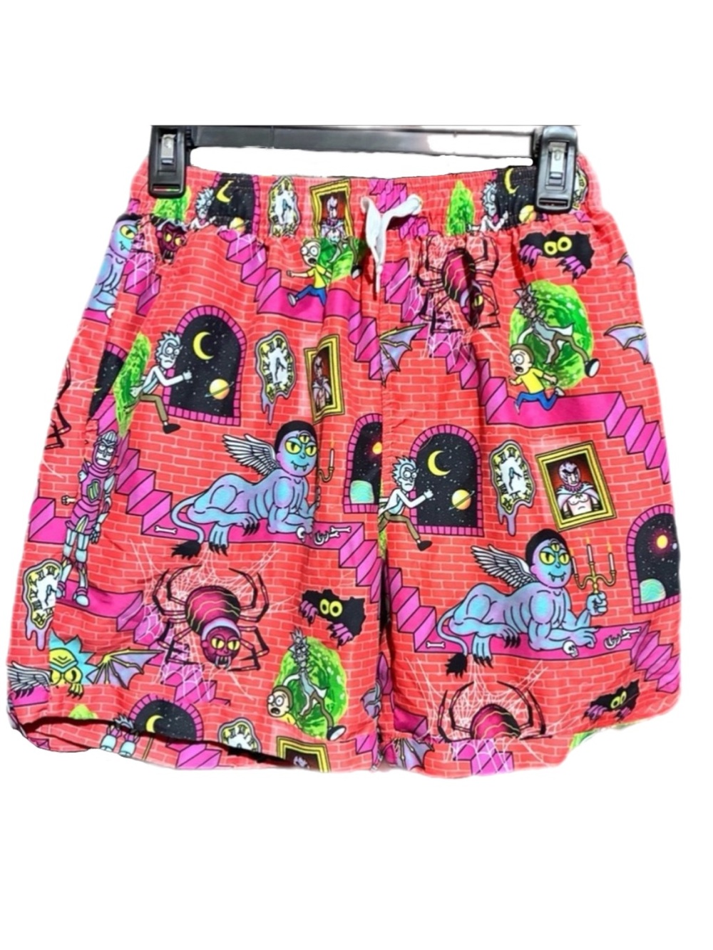 OppoSuits Rick & Morty Surreal Summer Shorts Swim Trunks Men’s Medium Halloween